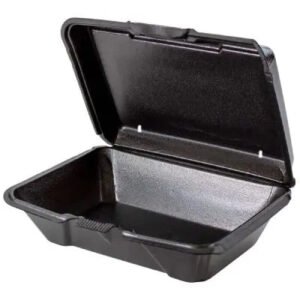 Genpak 20500 V 3L Foam Hinged Lid Container