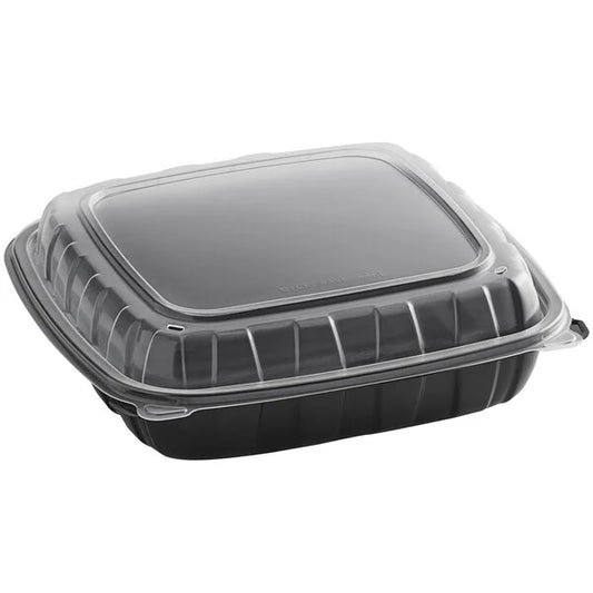 Microwave Safe Black Clear Container
