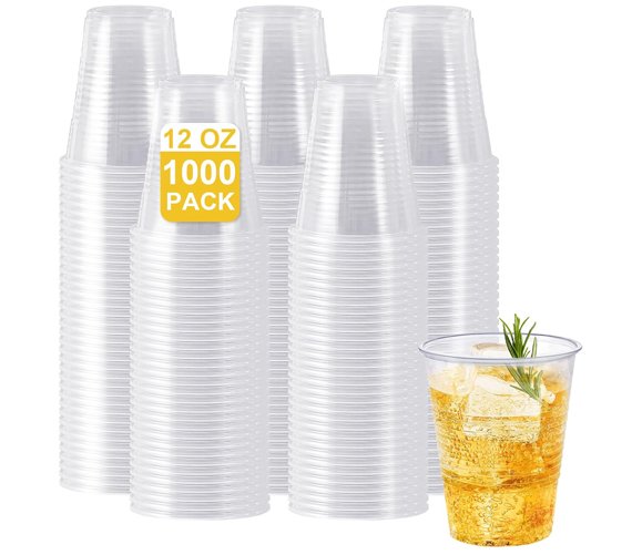 Translucent Plastic Cold Cup 12 oz - 1000/case