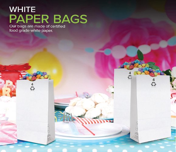 White Paper Bag 4 lb 500/CS