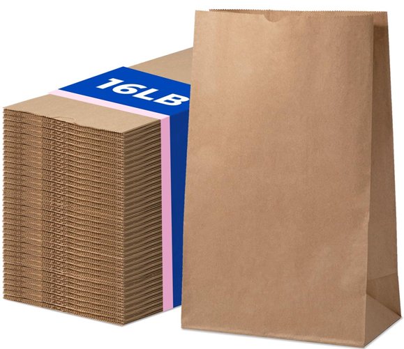 Brown Paper Bags 16 LB - 500Case