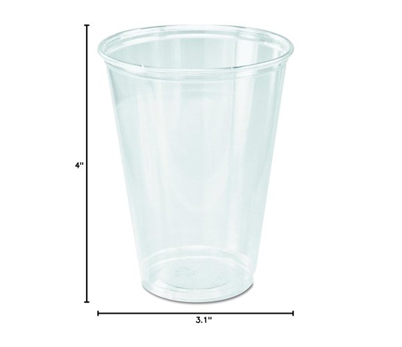 Clear Pet Cup 10oz - 78mm - 1000/CS