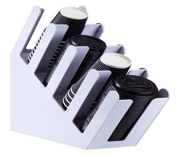 Hot paper cup Travel Lid Black 10-24 oz - 1000/case