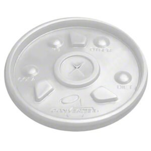Foam Lid 32 oz Straw Slot L32ST - 500/Case