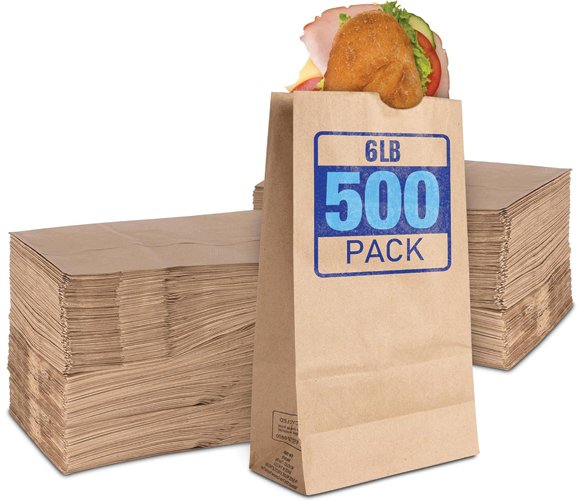 Brown Paper Bag 6LB 500/CS