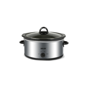 6-quart oval slow cooker brushed stainless