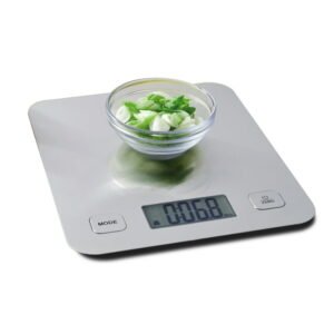 Digital stainless steel kitchen scale silver